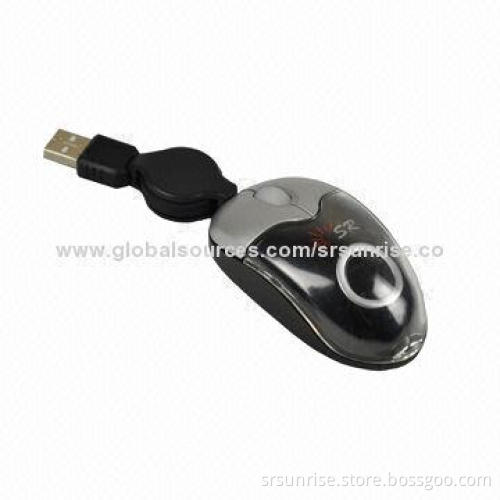 Wired Optical Mouse, 800dpi Resolution, Various Colors/Styles are Available, for Both Hand Use